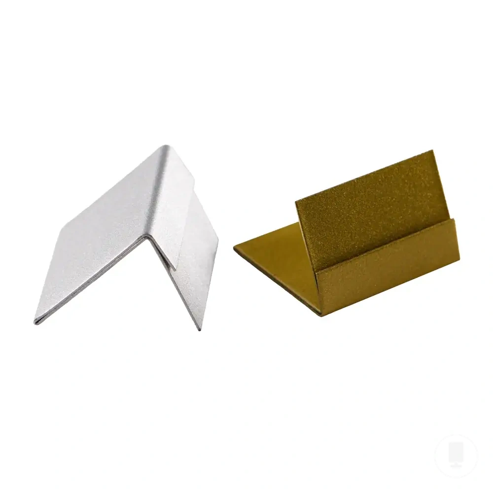 Soporte de menú con base de cobre y pinza para etiquetas, tarjetas de póster, notas y precios
